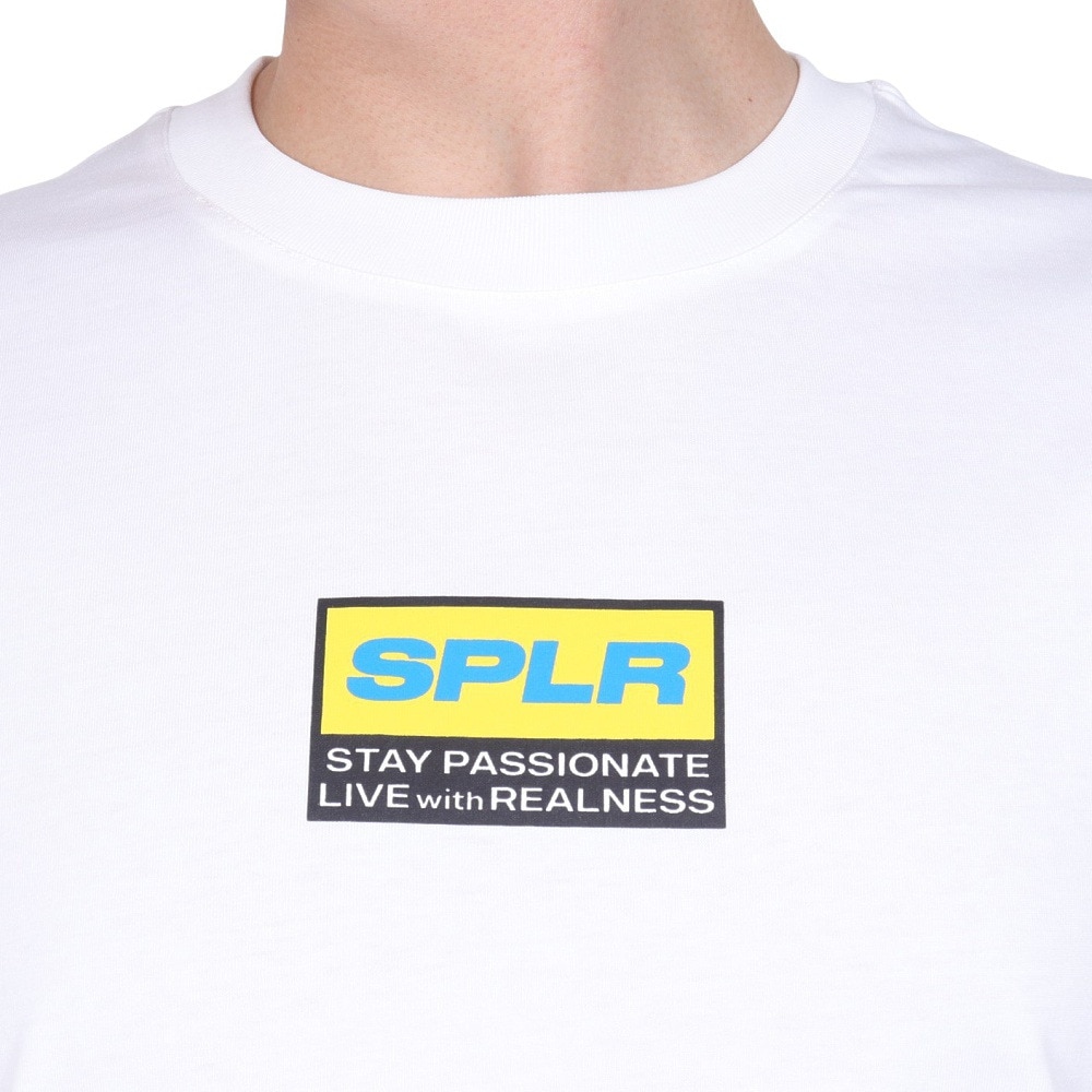 SPLR（SPLR）（メンズ）ホワイトラベル ロゴ 半袖Tシャツ 2412-18113-00740