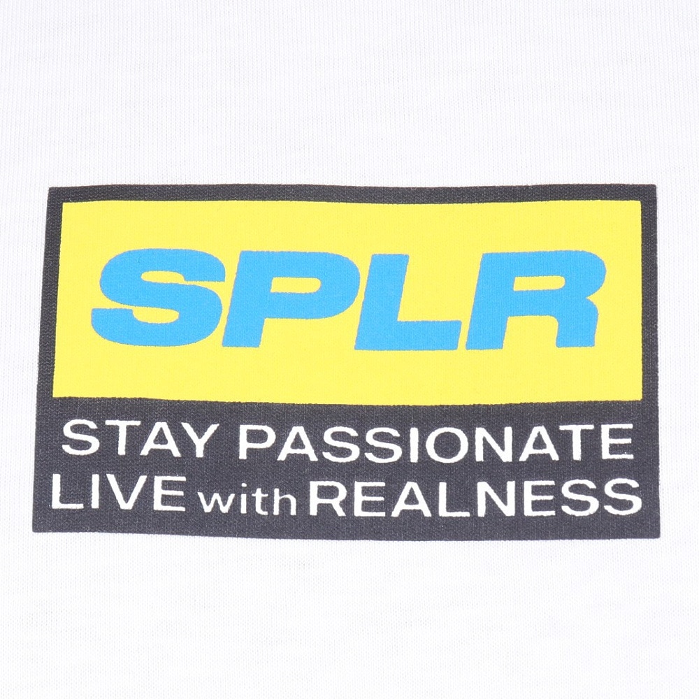 SPLR（SPLR）（メンズ）ホワイトラベル ロゴ 半袖Tシャツ 2412-18113-00740