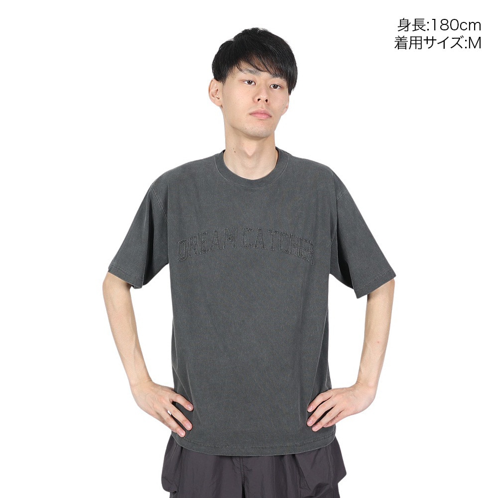 グルーブ（メンズ）ピグメント ロゴ 半袖 Tシャツ 4523003-01 BLK