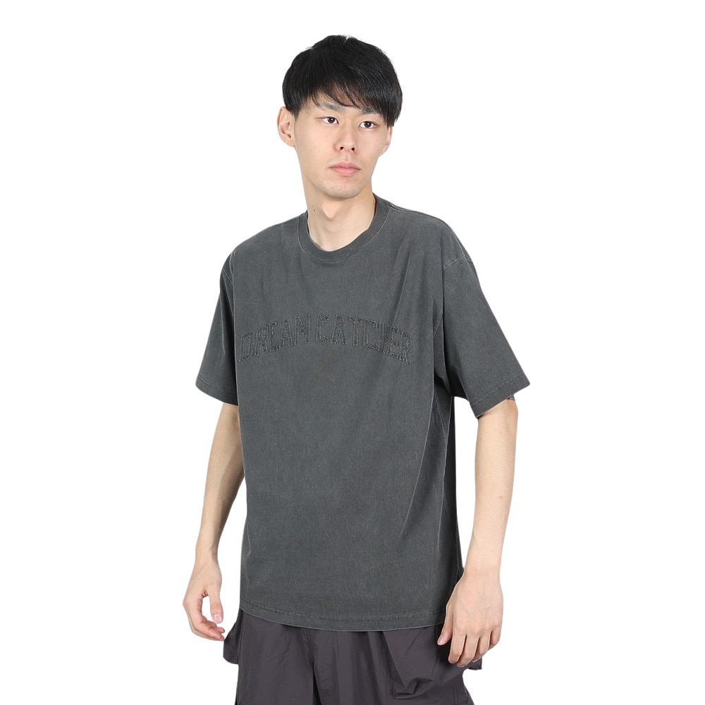 グルーブ（メンズ）ピグメント ロゴ 半袖 Tシャツ 4523003-01 BLK