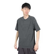 (メンズ)ピグメント ロゴ 半袖 Tシャツ 4523003-01 BLK