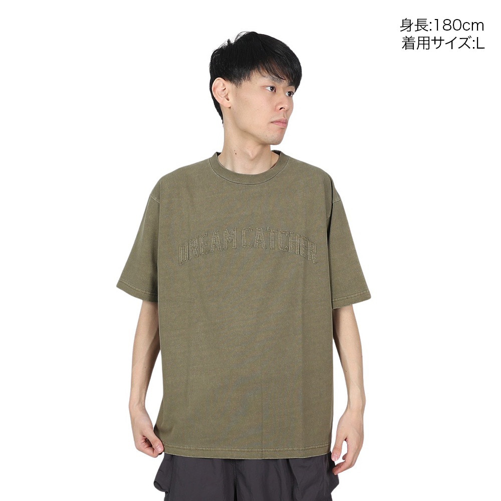 グルーブ（メンズ）ピグメント ロゴ 半袖 Tシャツ 4523003-31 KHA
