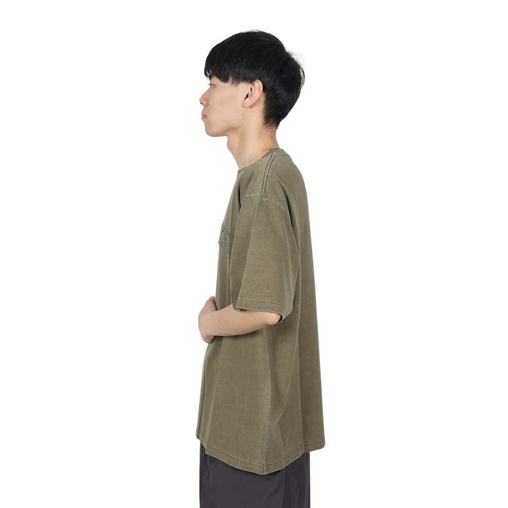 グルーブ（メンズ）ピグメント ロゴ 半袖 Tシャツ 4523003-31 KHA