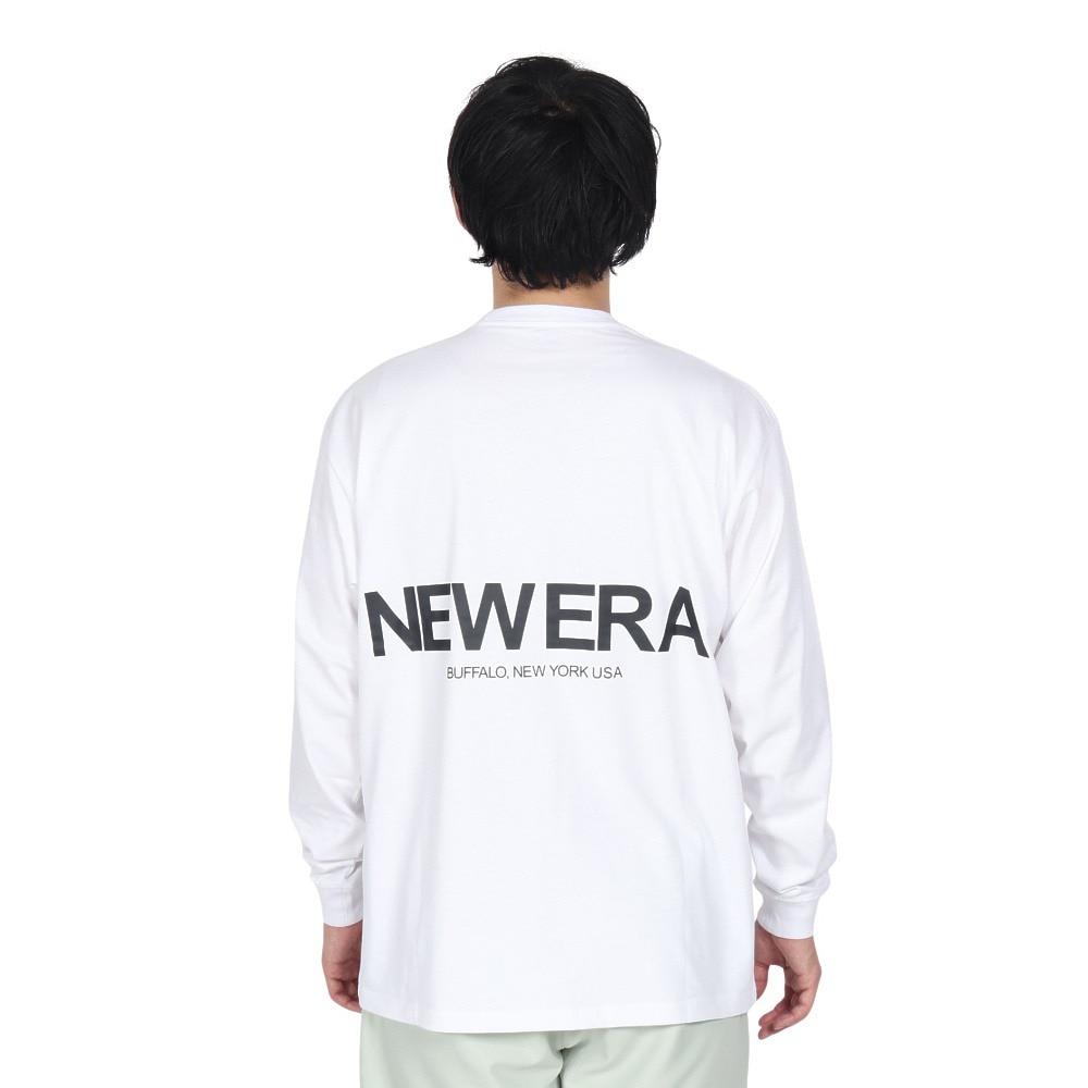 ニューエラ（NEW ERA）（メンズ、レディース）長袖 オーバーサイズド コットン Tシャツ The Origin 14324695