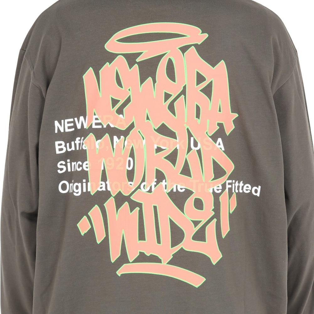 ニューエラ（NEW ERA）（メンズ、レディース）長袖 オーバーサイズド コットン Tシャツ Graffiti 14324707