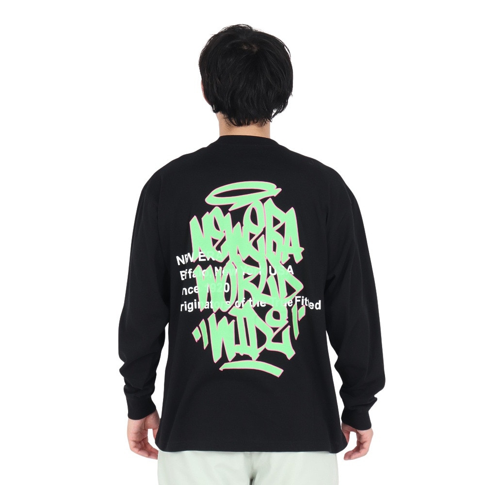 ニューエラ（NEW ERA）（メンズ、レディース）長袖 オーバーサイズド コットン Tシャツ Graffiti 14324708