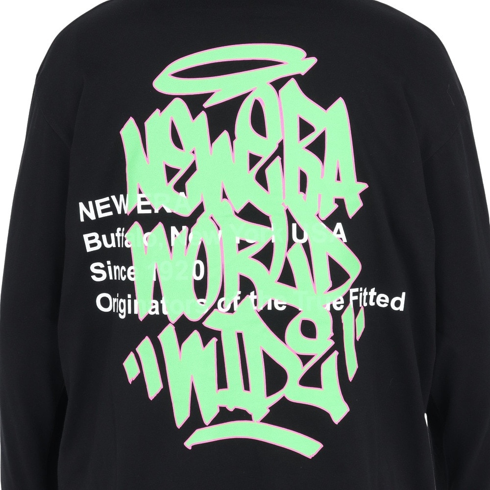 ニューエラ（NEW ERA）（メンズ、レディース）長袖 オーバーサイズド コットン Tシャツ Graffiti 14324708