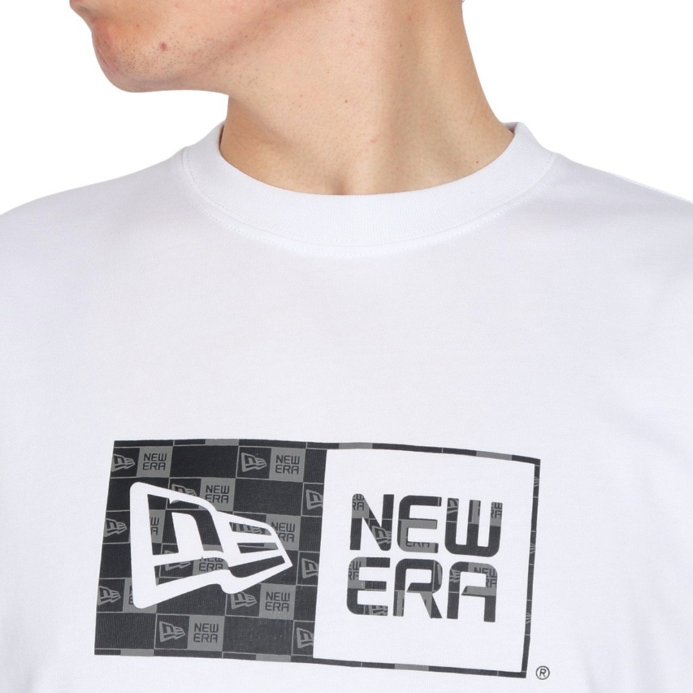 ニューエラ（NEW ERA）（メンズ）長袖コットンTシャツ ボックスロゴ パターン 14324722