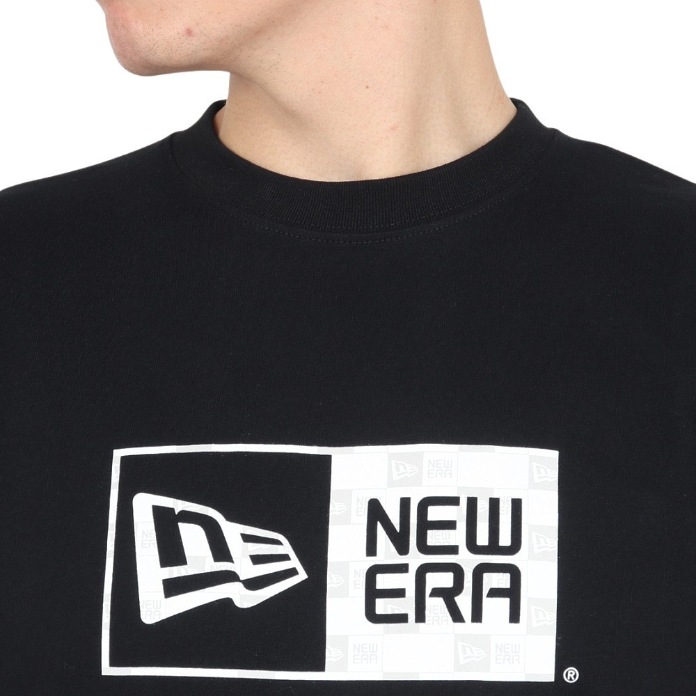 ニューエラ（NEW ERA）（メンズ）長袖コットンTシャツ ボックスロゴ パターン 14324723