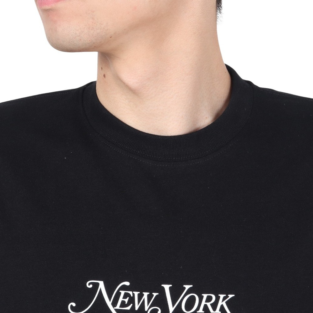 ニューエラ（NEW ERA）（メンズ、レディース）長袖 オーバーサイズド コットン Tシャツ New York Magazine 14350607