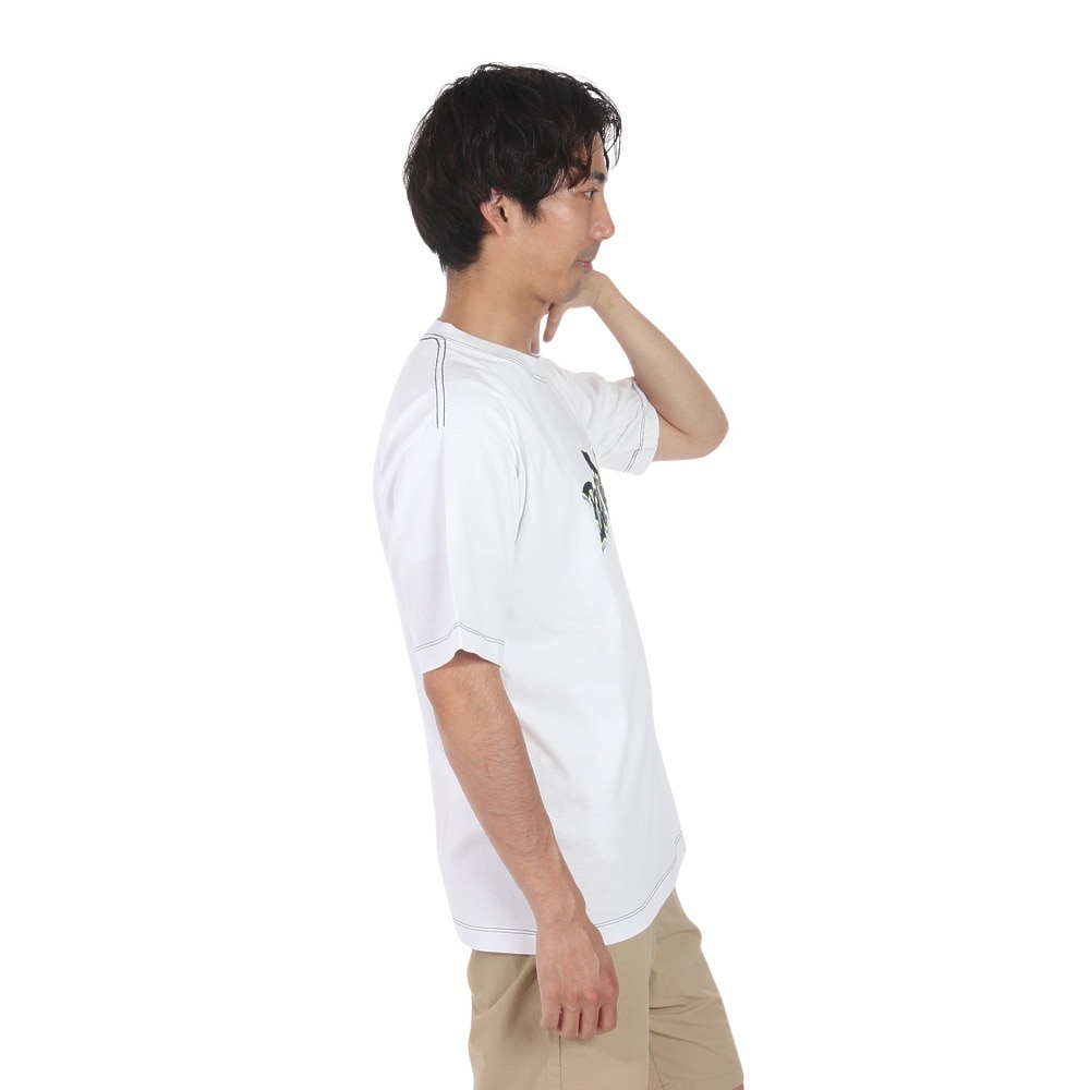 ベンデイビス（BEN DAVIS）（メンズ）スプレーアート半袖Tシャツ 24580037-WHT