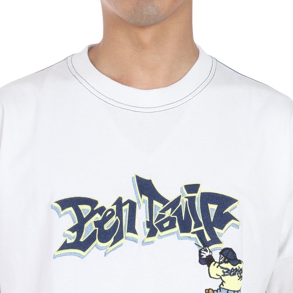 ベンデイビス（BEN DAVIS）（メンズ）スプレーアート半袖Tシャツ 24580037-WHT