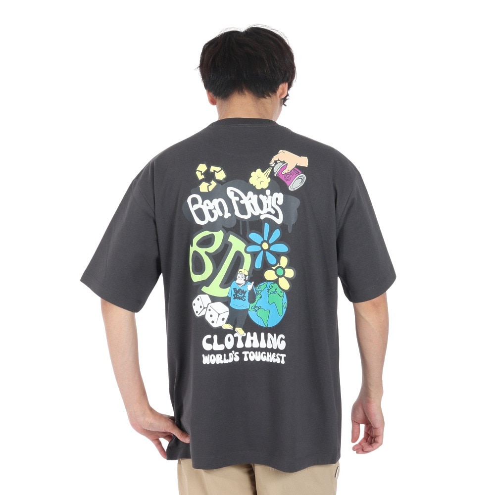 ベンデイビス（BEN DAVIS）（メンズ）スプレーピース 半袖Tシャツ 24580042-CHA