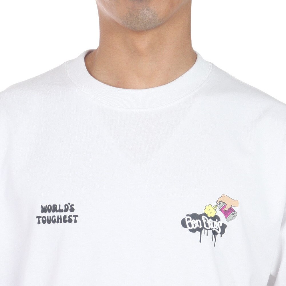 ベンデイビス（BEN DAVIS）（メンズ）スプレーピース 半袖Tシャツ 24580042-WHT