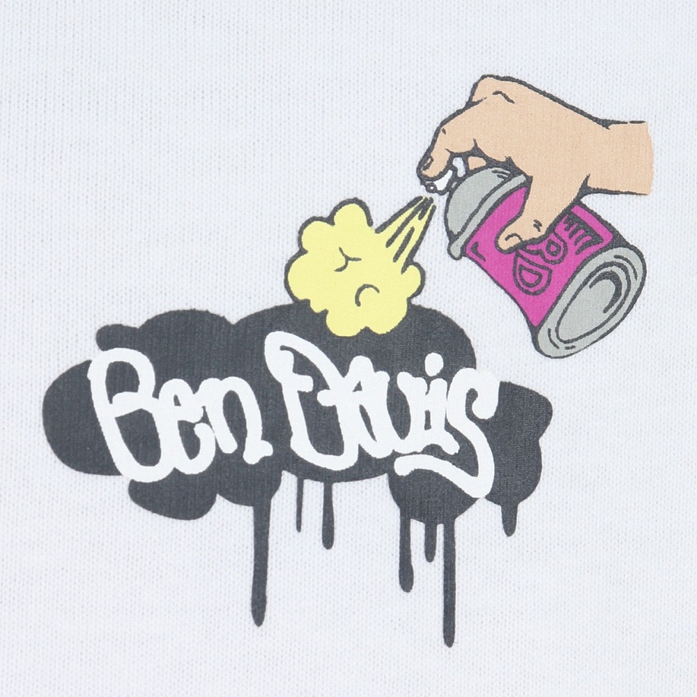 ベンデイビス（BEN DAVIS）（メンズ）スプレーピース 半袖Tシャツ 24580042-WHT