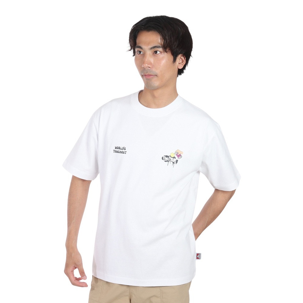 ベンデイビス（BEN DAVIS）（メンズ）スプレーピース 半袖Tシャツ 24580042-WHT