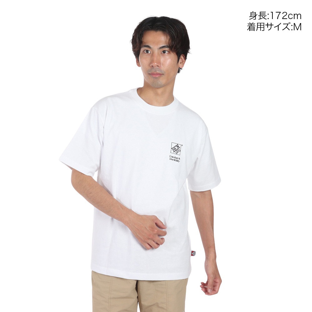 ベンデイビス（BEN DAVIS）（メンズ）フリッジドア 半袖Tシャツ 24580043-WHT