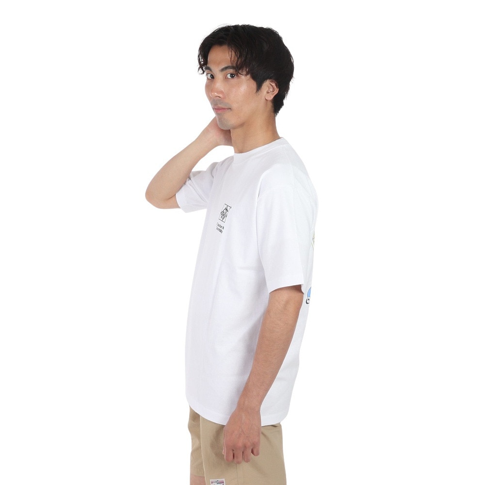 ベンデイビス(BEN DAVIS)(メンズ)フリッジドア 半袖Tシャツ 24580043-WHT
