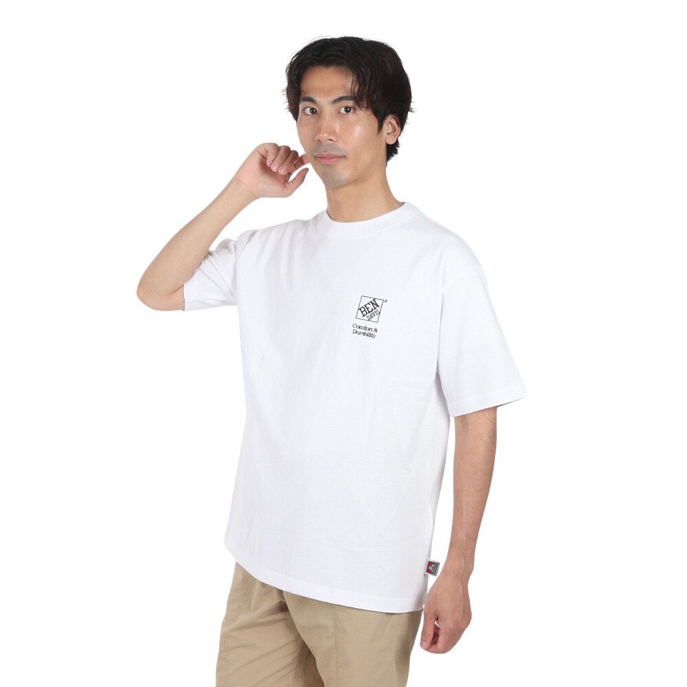 ベンデイビス（BEN DAVIS）（メンズ）フリッジドア 半袖Tシャツ 24580043-WHT