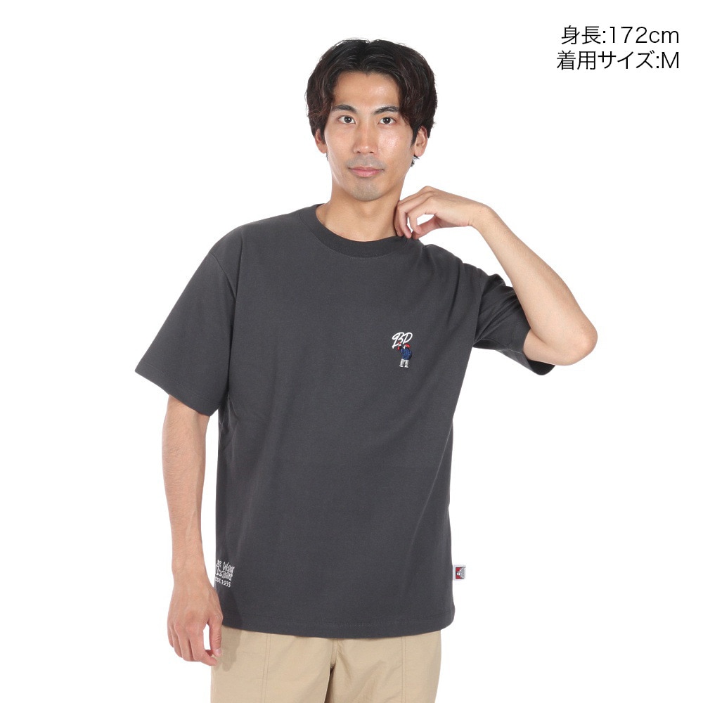 ベンデイビス（BEN DAVIS）（メンズ）刺繍半袖Tシャツ 24580053-CHA