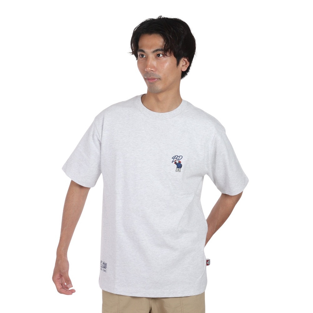 ベンデイビス（BEN DAVIS）（メンズ）刺繍半袖Tシャツ 24580053-OFF