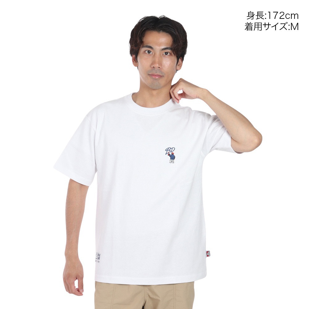 ベンデイビス（BEN DAVIS）（メンズ）刺繍半袖Tシャツ 24580053-WHT