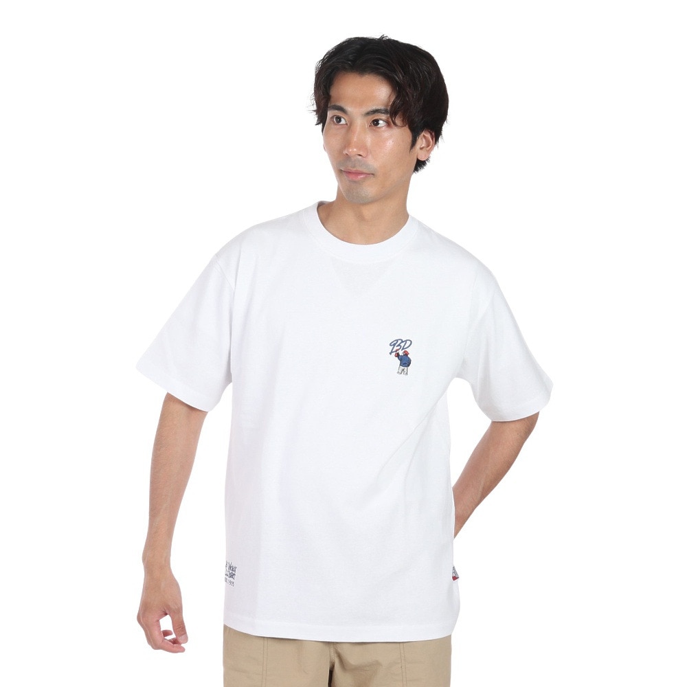 ベンデイビス（BEN DAVIS）（メンズ）刺繍半袖Tシャツ 24580053-WHT