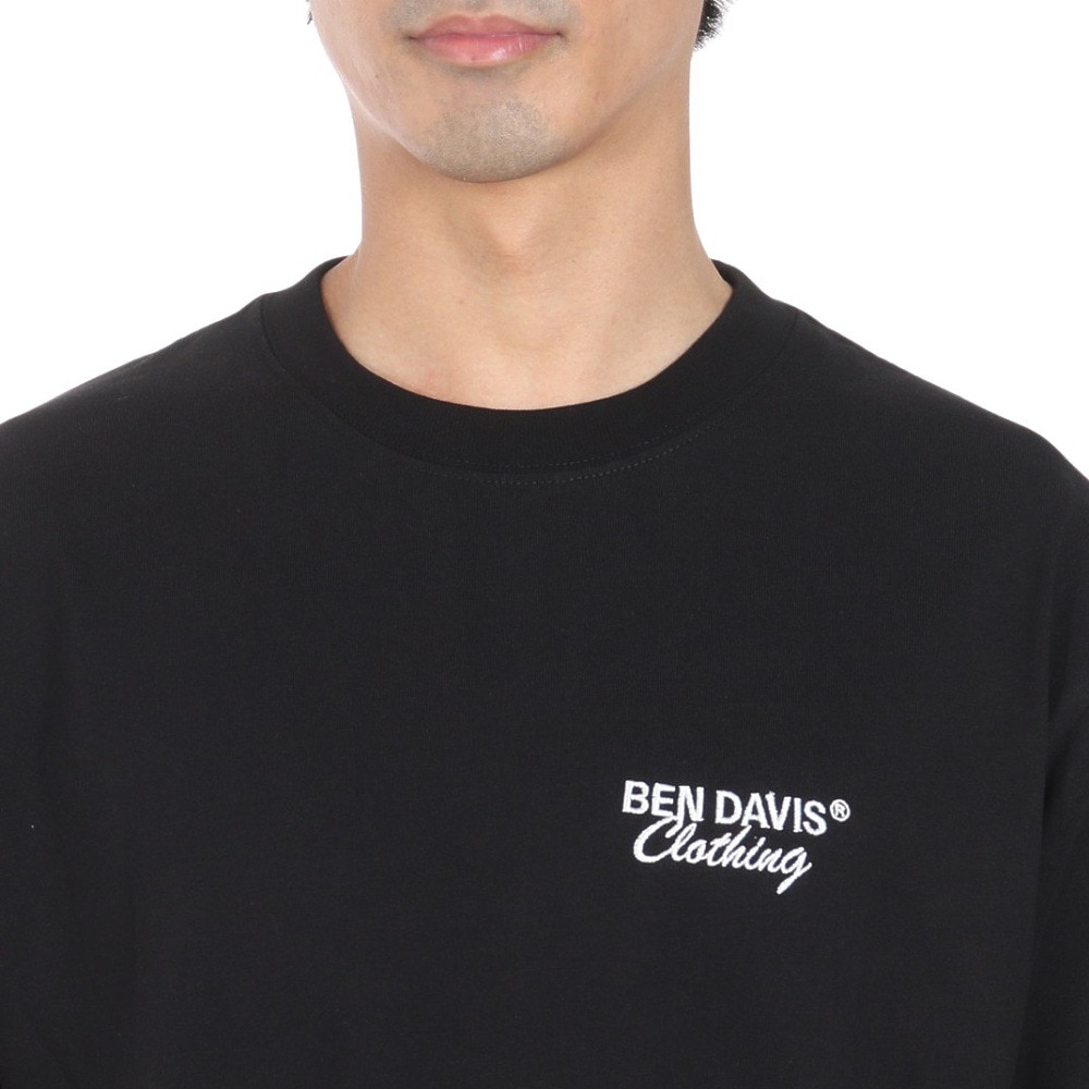 ベンデイビス（BEN DAVIS）（メンズ）スリーポイント 半袖Tシャツ 24580054-BLK