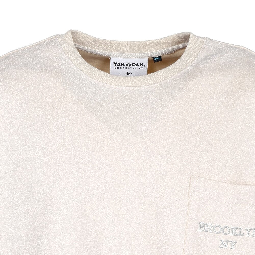 ヤックパック（YAK PAK）（メンズ）フェイクスエード 半袖 Tシャツ 4710009-05 IVO