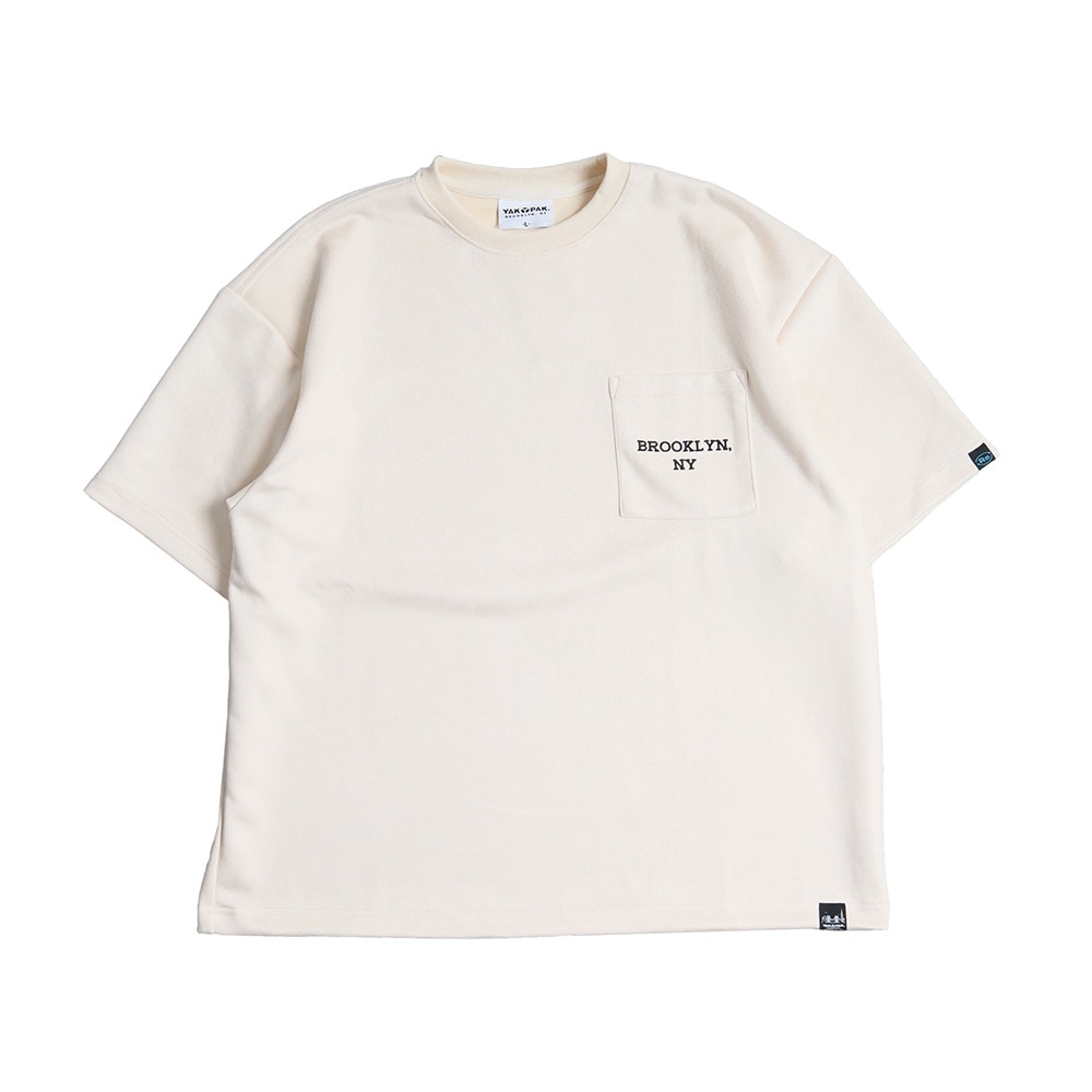 ヤックパック（YAK PAK）（メンズ）フェイクスエード 半袖 Tシャツ 4710009-05 IVO