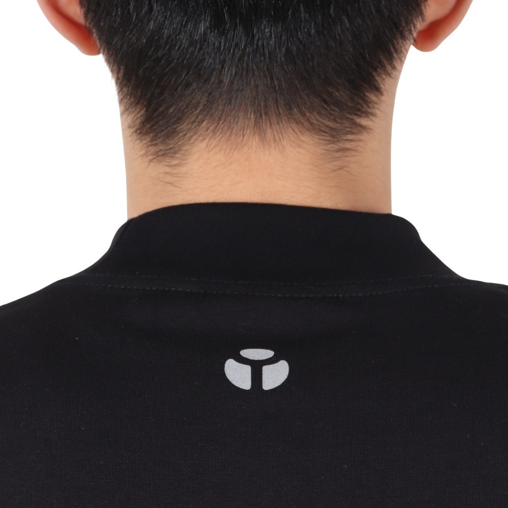 ヤックパック（YAK PAK）（メンズ）無地 モックネック ロングTシャツ 4710017-01 BLK