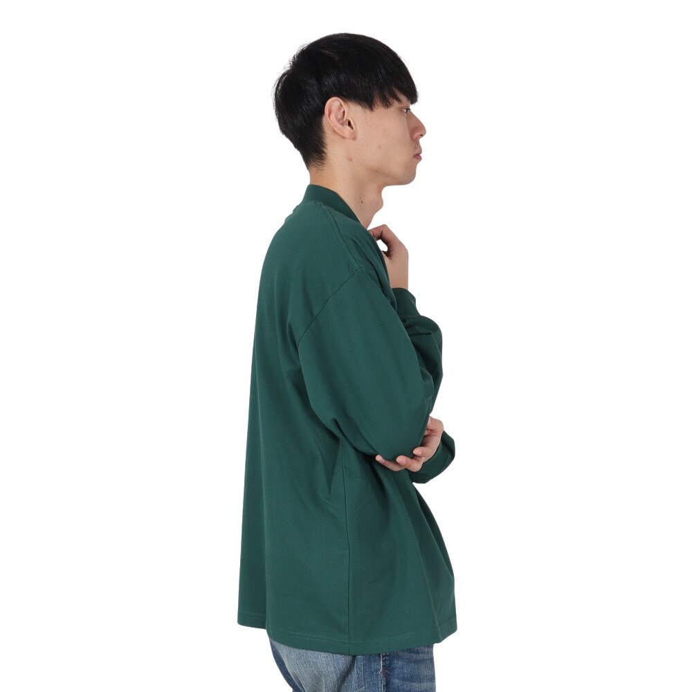 ヤックパック（YAK PAK）（メンズ）無地 モックネック ロングTシャツ 4710017-56 IGR