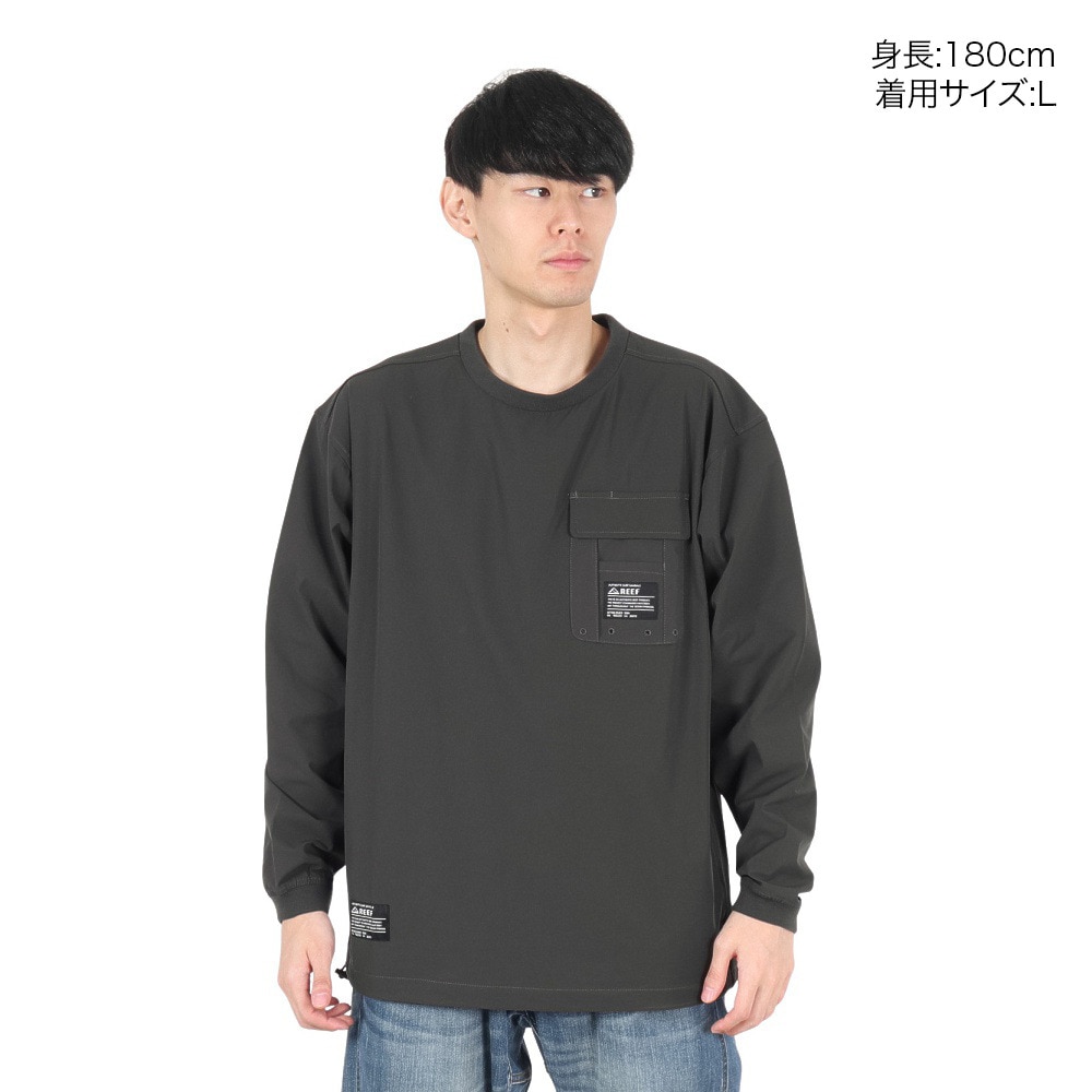 リーフ（REEF）（メンズ）バハ ロングスリーブTシャツ RFTEM2430-C.GRY