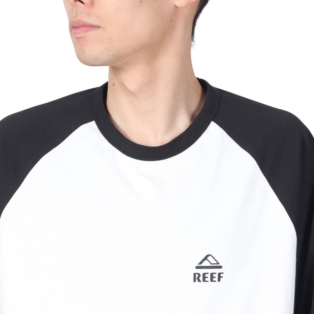 リーフ（REEF）（メンズ）ラグラン ロングスリーブTシャツ RFTEM2431-WT/BK
