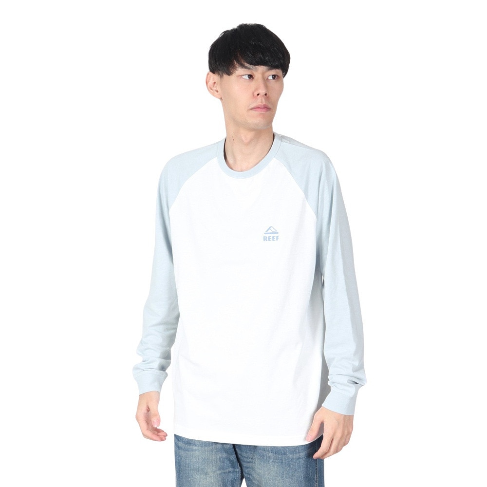リーフ（REEF）（メンズ）ラグラン長袖Tシャツ RFTEM2431-WT/BL
