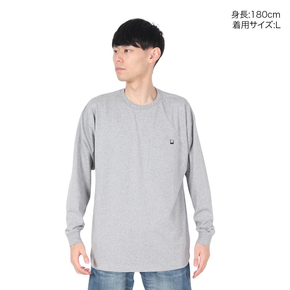 リーフ（REEF）（メンズ）BEACH ロングスリーブTシャツ RFTEM2432-A.GRY