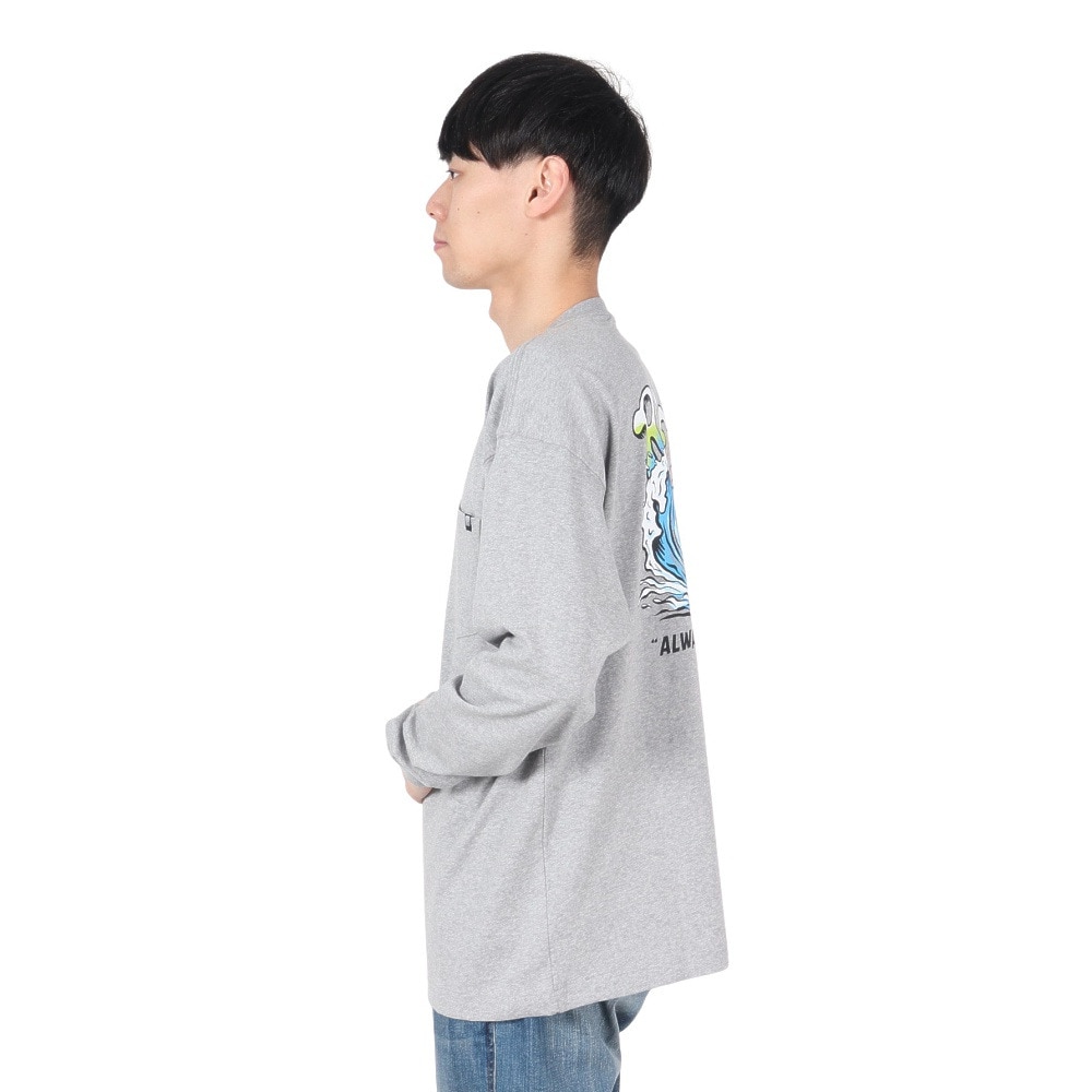 リーフ（REEF）（メンズ）BEACH ロングスリーブTシャツ RFTEM2432-A.GRY