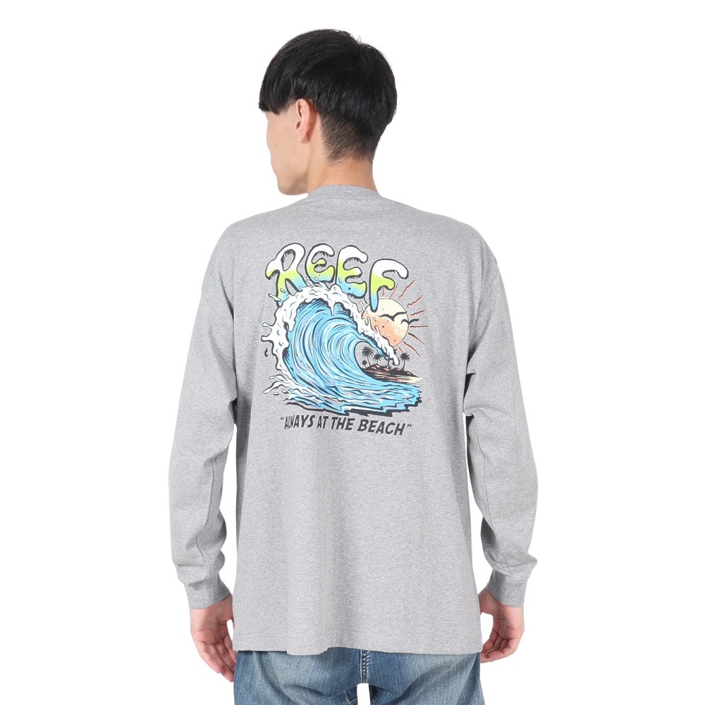 リーフ（REEF）（メンズ）BEACH ロングスリーブTシャツ RFTEM2432-A.GRY