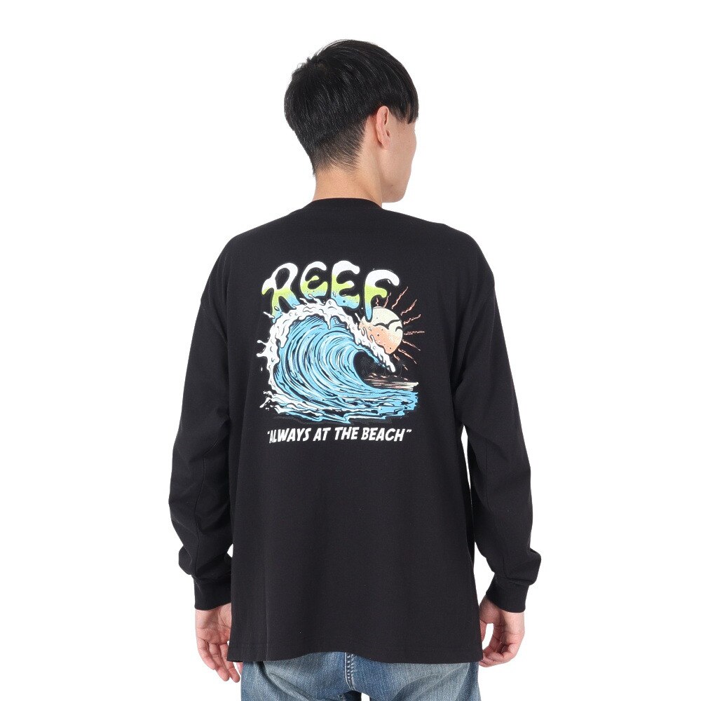 リーフ（REEF）（メンズ）BEACH ロングスリーブTシャツ RFTEM2432-BLK
