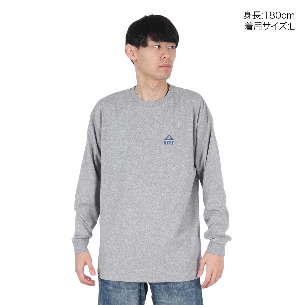 リーフ（REEF）（メンズ）OUTDOORZ ロングスリーブTシャツ RFTEM2433-A.GRY