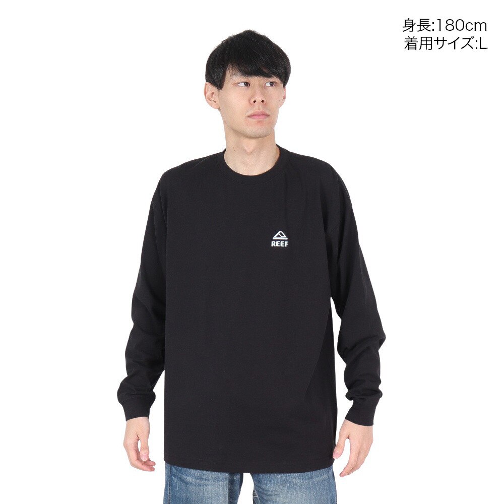 リーフ（REEF）（メンズ）OUTDOORZ ロングスリーブTシャツ RFTEM2433-BLK
