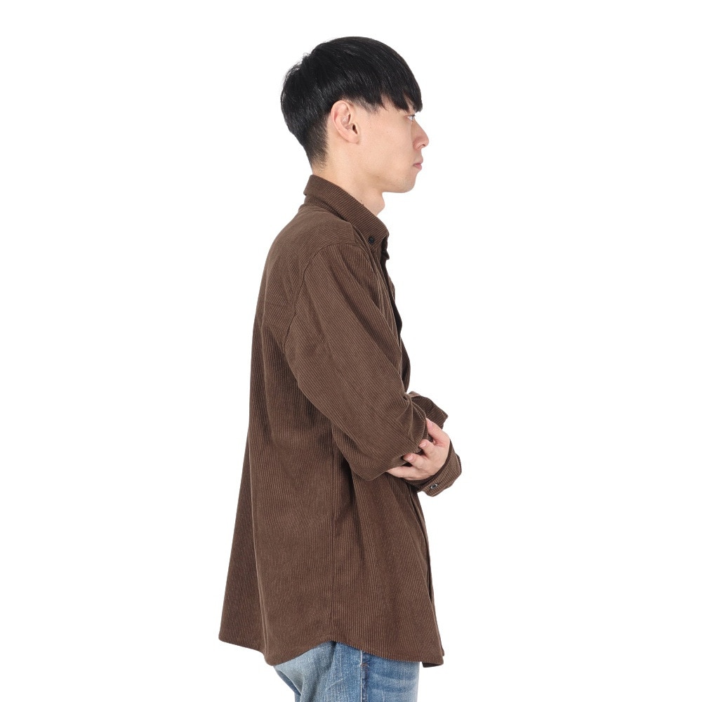 リーフ（REEF）（メンズ）コーデュロイ ロングスリーブシャツ RFWSM2431-BRW