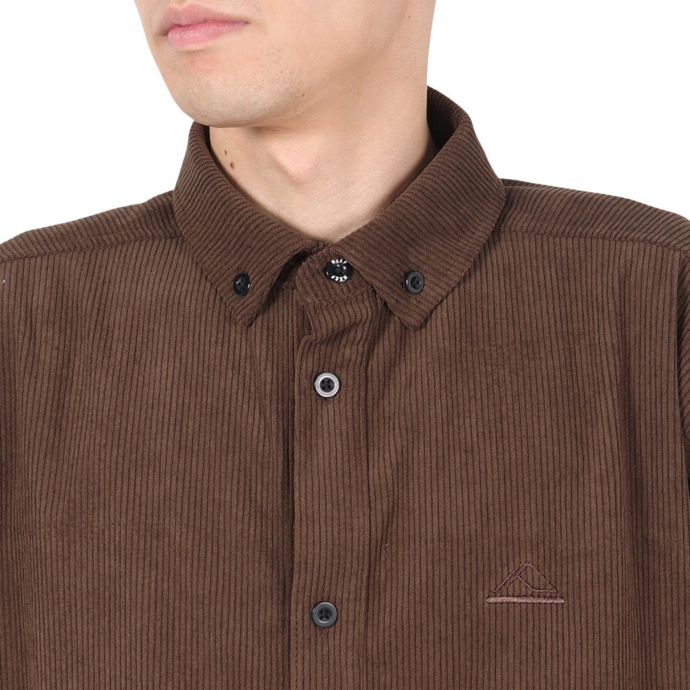 リーフ（REEF）（メンズ）コーデュロイ ロングスリーブシャツ RFWSM2431-BRW