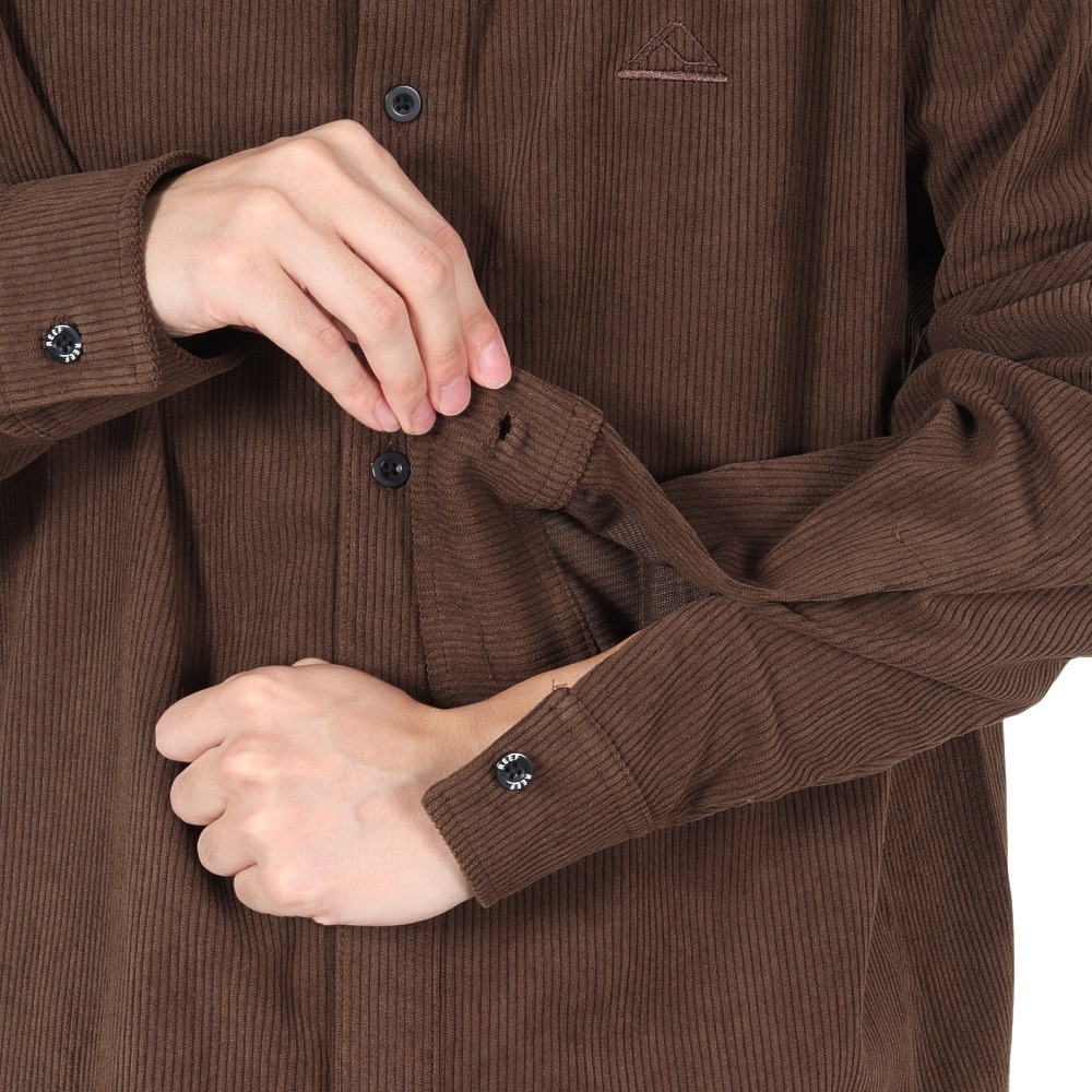 リーフ（REEF）（メンズ）コーデュロイ ロングスリーブシャツ RFWSM2431-BRW