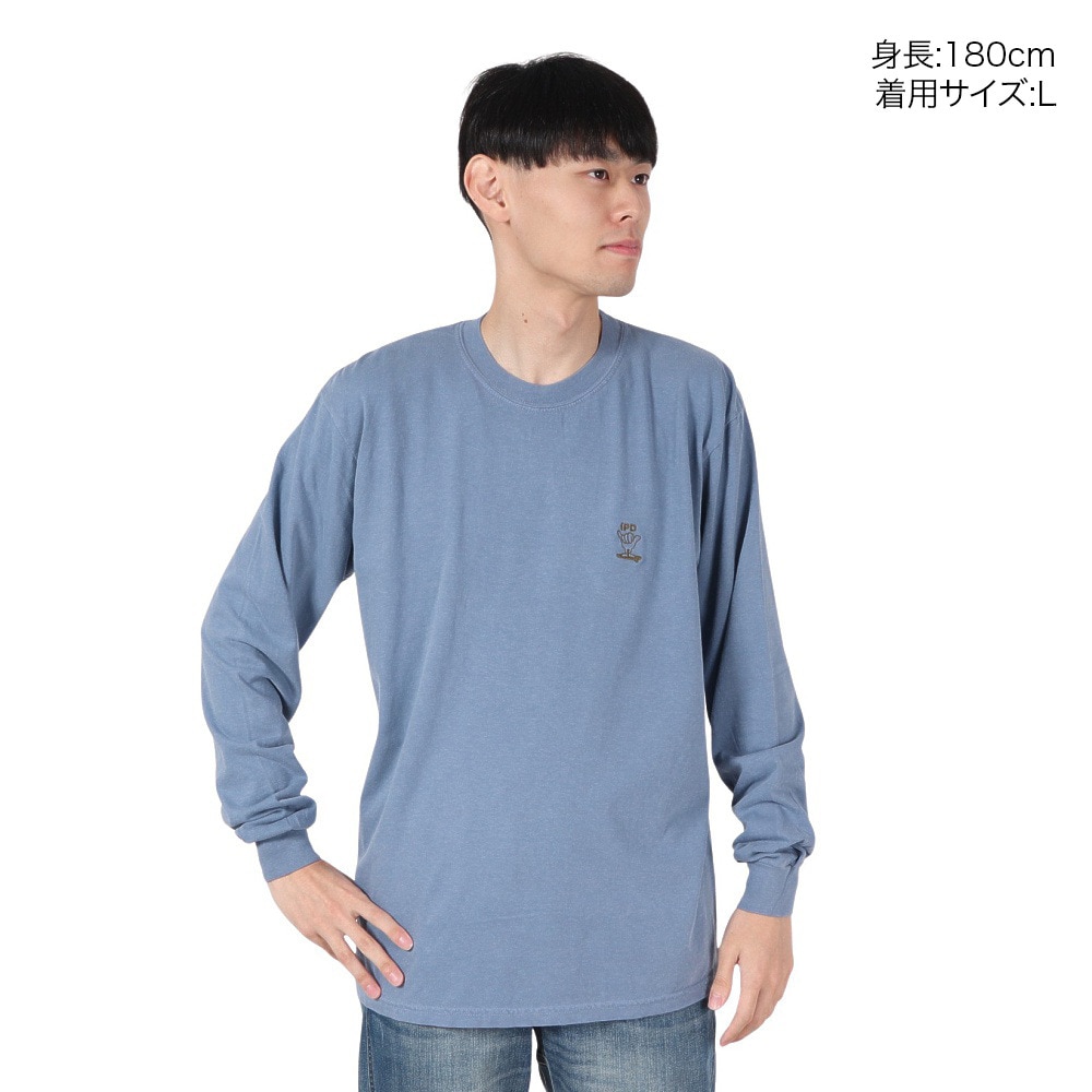 IPD（IPD）（メンズ）SHAKA EVERY DAY ロングスリーブTシャツ IPDLSSE-804-D.BLU