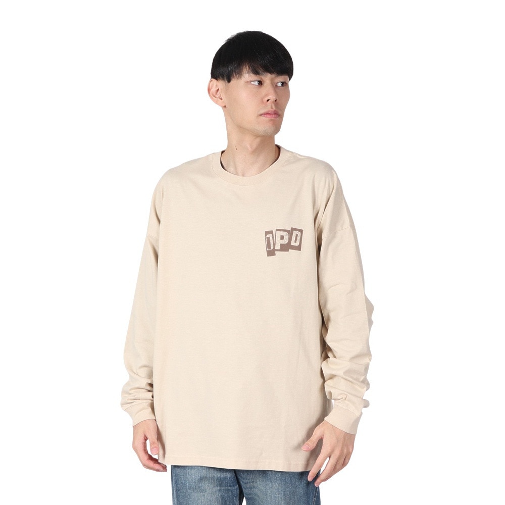 IPD（IPD）（メンズ）WEDGE ロングスリーブTシャツ IPDLSWG-801-BEG