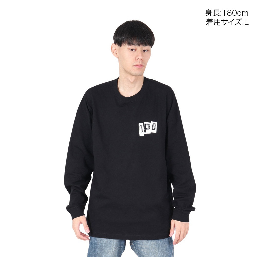 IPD（IPD）（メンズ）WEDGE ロングスリーブTシャツ IPDLSWG-801-BLK