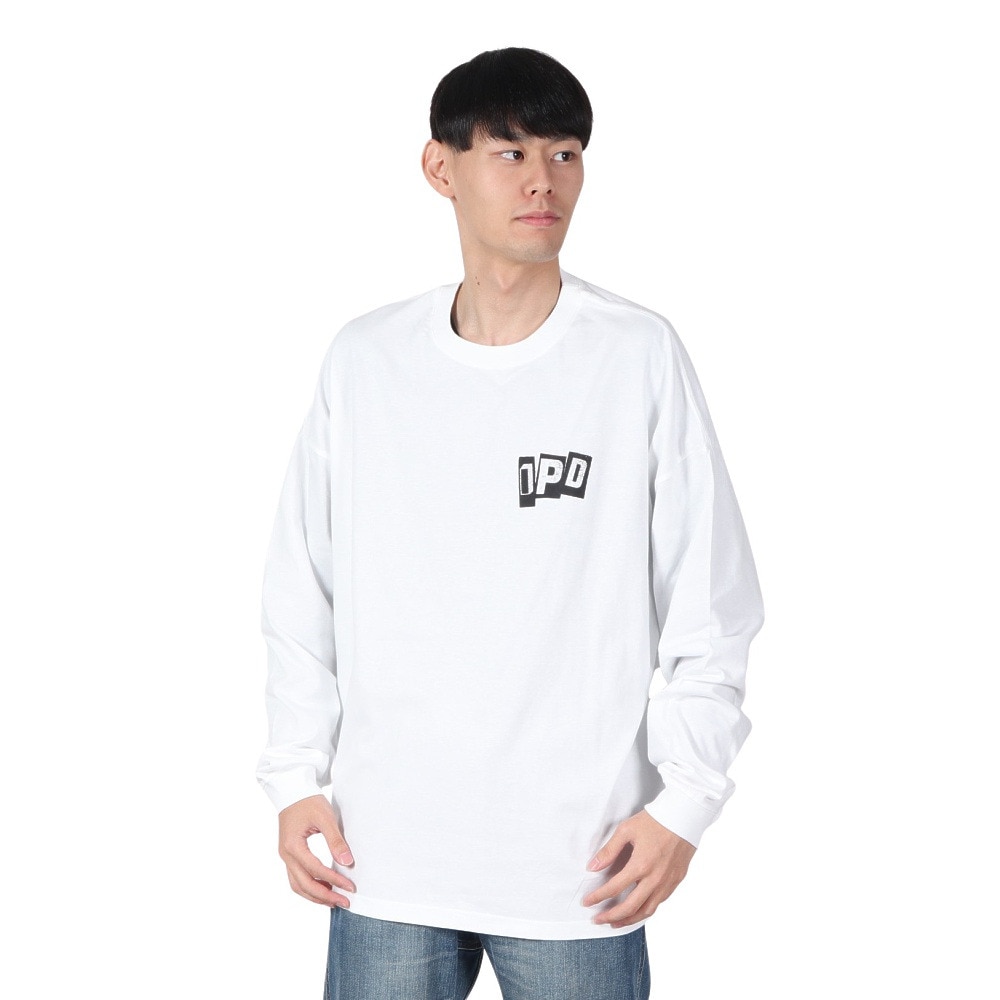 IPD（IPD）（メンズ）WEDGE ロングスリーブTシャツ IPDLSWG-801-WHT