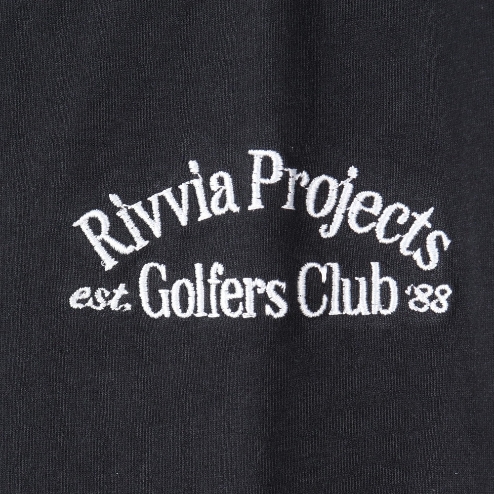 リヴィアプロジェクツ（Rivvia Projectu）（メンズ）FLAG ロングスリーブTシャツ RTE-24316-BLK