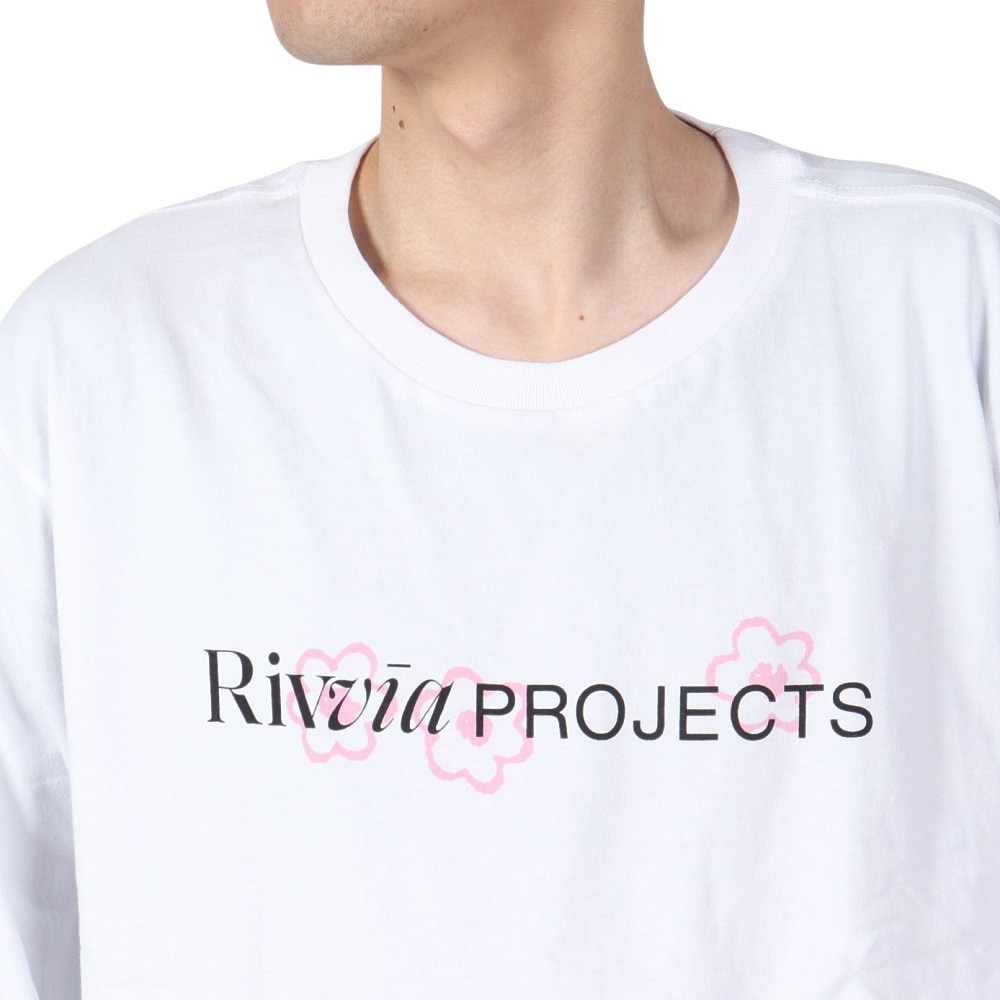 リヴィアプロジェクツ（Rivvia Projectu）（メンズ）BOUQUET ロングスリーブTシャツ RTE-24327-WHT